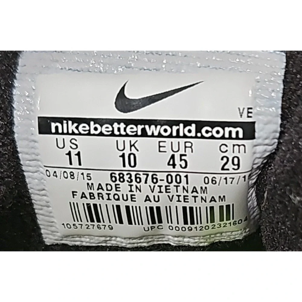 Nike Men's Air Zoom Pegasus 31 Flash Black/Reflect Silver Sz 11 683676-001